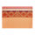 Beschichtete Tischsets (2x Set) von Le Jacquard Français; Modell Mumbai Marigold in Grundfarbe orange aus Baumwolle; Größe 36x50 cm rechteckig; Motiv grafische Muster; Muster jacquard-gewebt