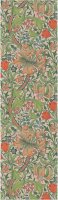 Chemin de table de Ekelund; Model William Morris Golden Lily; Couleur principale multicolore en coton; Taille 35x120 cm rectangulaire; Motif Fleurs et plantes Pixel tissé (6 couleurs)