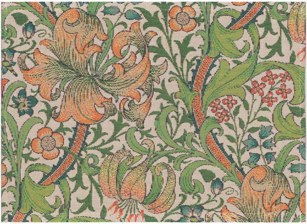 Tovagliette (2x Set) de Ekelund; Modelo William Morris Golden Lily; Colore principale multicolore en cotone; Taglia 35x48 cm rettangolare; Motivo Fiori e piante tessuto en pixel (6 colori)