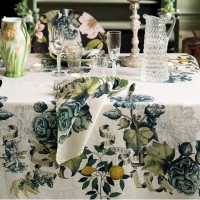 Serviettes de table (4x Set) Giardino Naturel 45x45 cm...