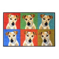 Doormat Chiens Pop Art Multicolore 50x75 cm Polyamide -...