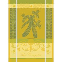 Tea towel from Garnier-Thiebaut; Model Les Courgettes...