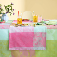 Table runner Mille Vertiges Ara 55x155 cm cotton -...