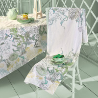 Table runner Balade Marine Verde 50x155 cm Cotton-linen...