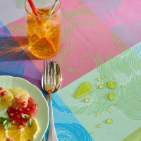 Coated placemats (2x Set) Mille Vertiges Ara 32x48 cm...