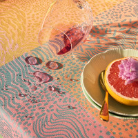 Coated placemats (2x Set) Mille Vagues Exotique 32x48 cm...