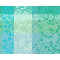 Sets de table (2xSet) Mille Feuillages Turquoise 40x50 cm...