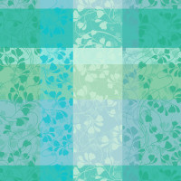 Tovaglioli (4x Set) Mille Feuillages Turquoise 55x55 cm cotone - Garnier-Thiebaut