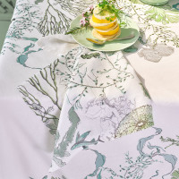 Serviettes de table (4x Set) Balade Marine Verde 45x45 cm...