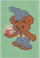 Towel from Ekelund; Model Bamse 514; main colour blue in...