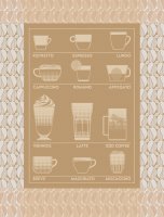 Tea towel from Le Jacquard Français; Model Barista...