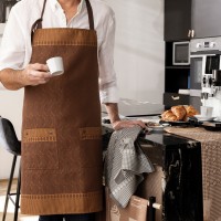 Delantal Barista Moccacino 80x96 cm algodón - Le Jacquard Français