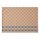 Coated placemats (2x Set) from Le Jacquard Français; Model Champêtre Damier; main colour brown in cotton; Size 36x50 cm rectangular; Motif graphic patterns; Pattern jacquard woven