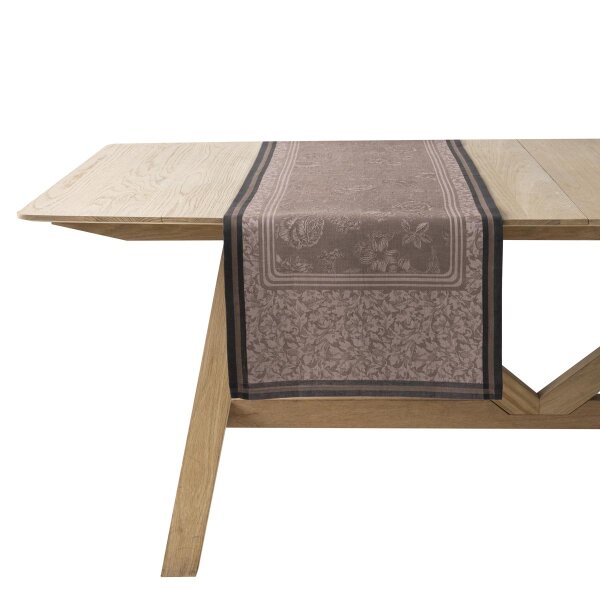 Le Jacquard Français - Table runner - Romance - Charme made of 100% linen in pink - jacquard woven - GTIN: 3660269310509