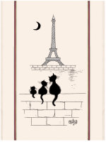 Winkler - Geschirrtuch - Dubout Chats Tour Eiffel - Ecru...