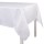 Tablecloth from Le Jacquard Français; Model Tivoli Blanc; main colour white in linen; Size 175x175 cm Square; Motif festive occasions; Pattern jacquard woven