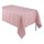 Tablecloth from Le Jacquard Français; Model Tivoli Rosepoudre; main colour pink in linen; Size 240x240 cm Square; Motif festive occasions; Pattern jacquard woven