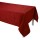 Tablecloth from Le Jacquard Français; Model Tivoli Velours; main colour red in linen; Size 175x175 cm Square; Motif festive occasions; Pattern jacquard woven