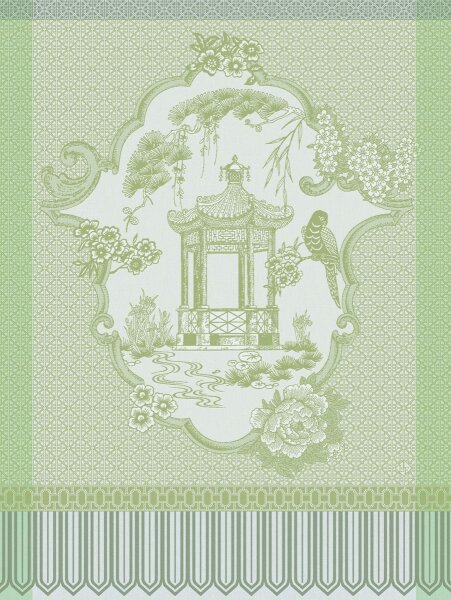 Canovaccio Promenade Impériale Jade 60x80 cm cotone - Le Jacquard Français