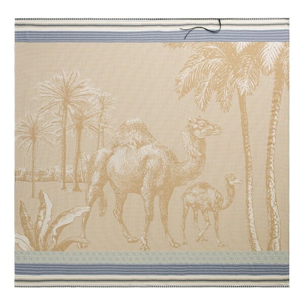 Toalla de playa Dune Argan 200x200 cm algodón - Le Jacquard Français